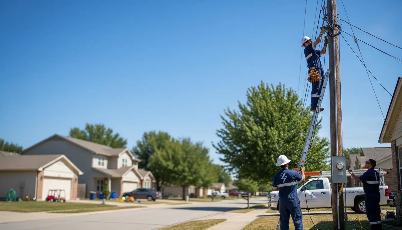 Residential electrician providing installation services in Brooksville, KY
